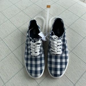{Mossimo} Plaid Blue Shoes Size 7